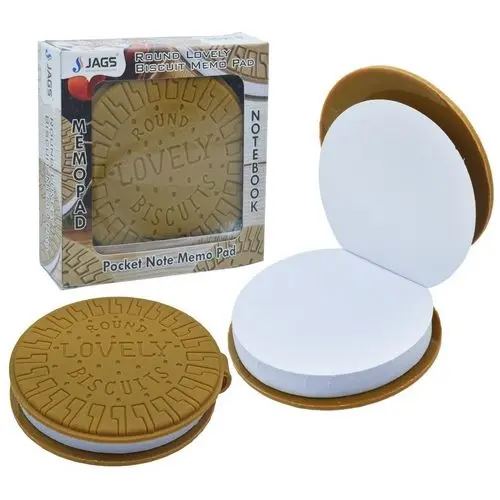 Round Lovely Biscuits Shaped Notepad,